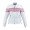 Women Stripped Scooter Jacket ML 7388 - White/Pink