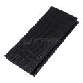 Black Textured Leather Large Wallet And Cardholder