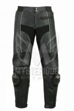 Mens Black Motorcycle Leather Racing Pant ML 7047P