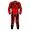Force 1 Piece Leather Motorcycle Racing Suit ML 7384 - Red