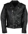 Mens Classic Leather Motorcycle Jacket ML 7201