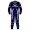 Masters 1 Piece Leather Motorcycle Racing Suit - Blue