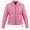 Women Braided Leather Jacket ML 7373 - Pink