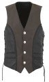 Mens Motorcycle Leather Vest ML 7255
