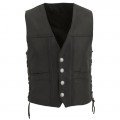 Mens Motorcycle Leather Vest ML 7252