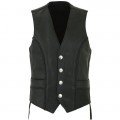 Mens Motorcycle Leather Vest ML 7261