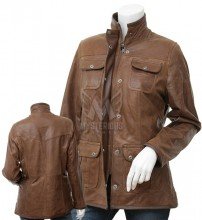 Women Fashion Leather Coat Style Jacket ML 7468