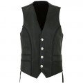 Mens Motorcycle Leather Vest ML 7257