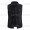 Mens Removable Fleece Hoodie Sleeveless Black Denim Jacket