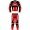 Masters 2 Piece Leather Motorcycle Racing Suit ML-7300T - Red