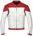 Mens Leather Motorbike Jackets ML 7058 - Red/White