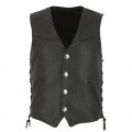Mens Motorcycle Leather Vest ML 7262