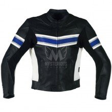 Mens Leather Motorbike Jackets ML 7087 - Blue