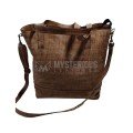 Brown Stylish Textured Leather Women Handbag
