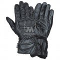 Black Leather Motorcycle Racing Gloves JEI-4034