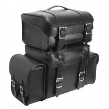 Large Motorcycle Leather Travel Luggage Set ML-7992