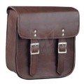 Brown Leather Motorcycle Sissy Bar Bag ML-7952 - Without Brads