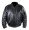 Mens Top Grain Cow Skin Black Bomber Jacket ML 7325