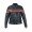 Women Stripped Scooter Jacket ML 7389 - Black/Orange