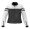 Women Pro Rider Leather Motorcycle Racing Jackets ML 7104 - White/Black