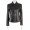 Women Short Length Black Leather Jacket ML 7360