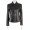 Women Short Length Black Leather Jacket ML 7360