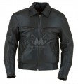 Mens Vented Bomber Leather Motorcycle Jacket ML 7224